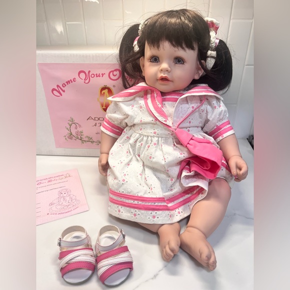 ADORA Other - Adora Doll Baby Toddler Name Your Own Brown Hair Blue Eyes 20”